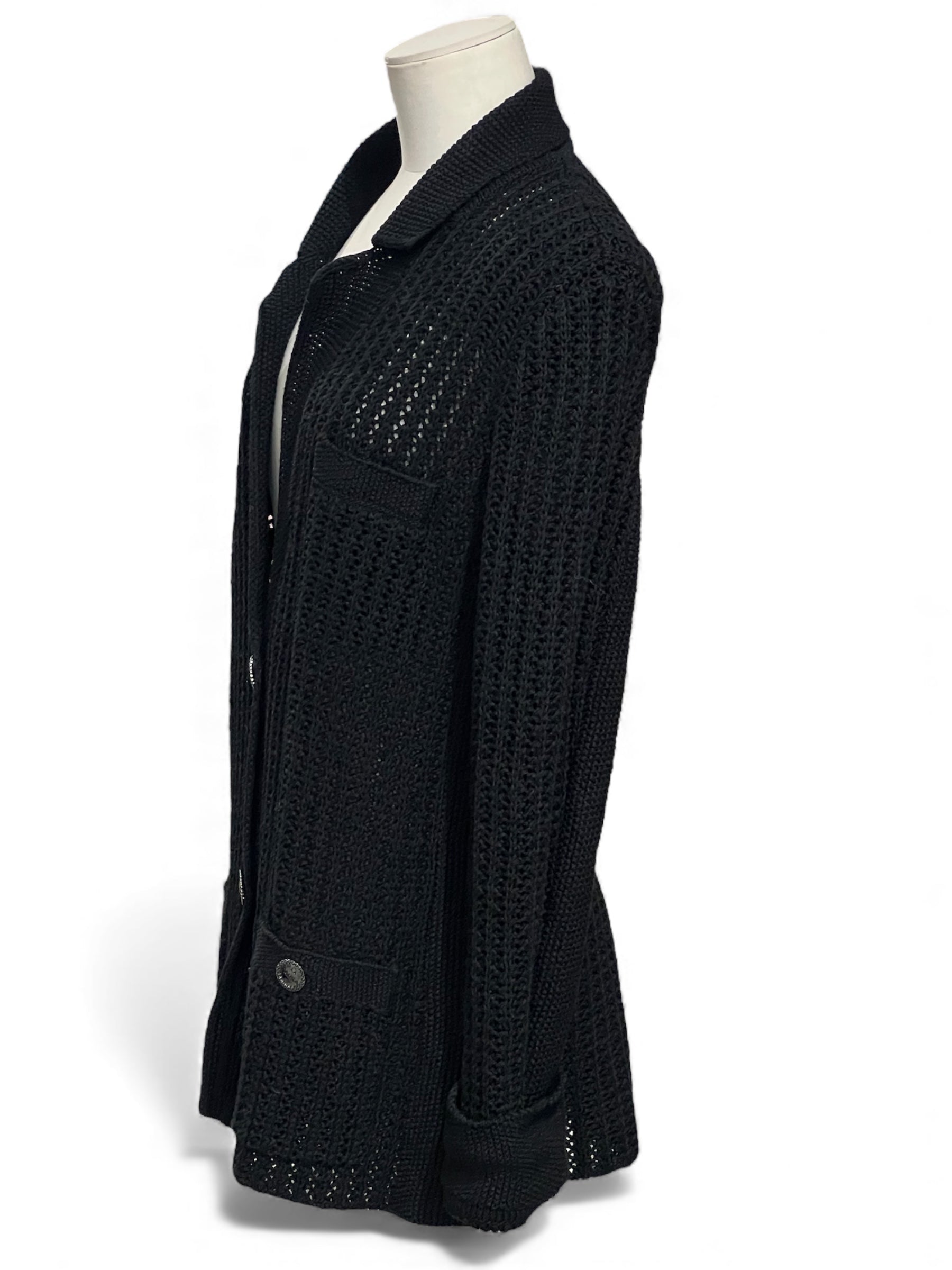 Chanel - Schwarze Strickjacke La Pausa T40