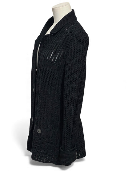Chanel - Cardigan noir La Pausa T40