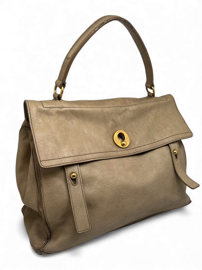Saint Laurent - Sac à main Muse beige