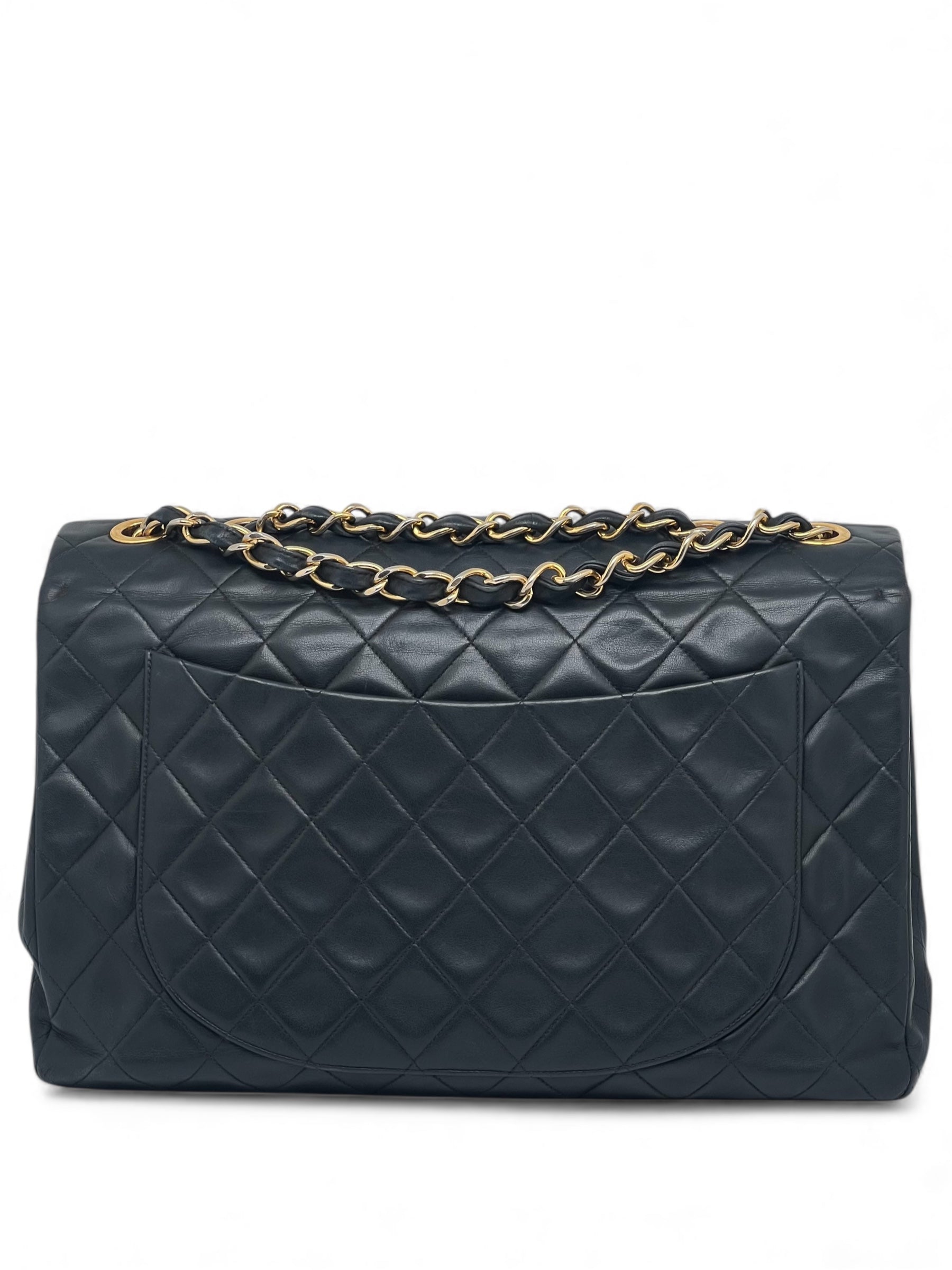 Chanel - Sac Maxi Jumbo vintage noir
