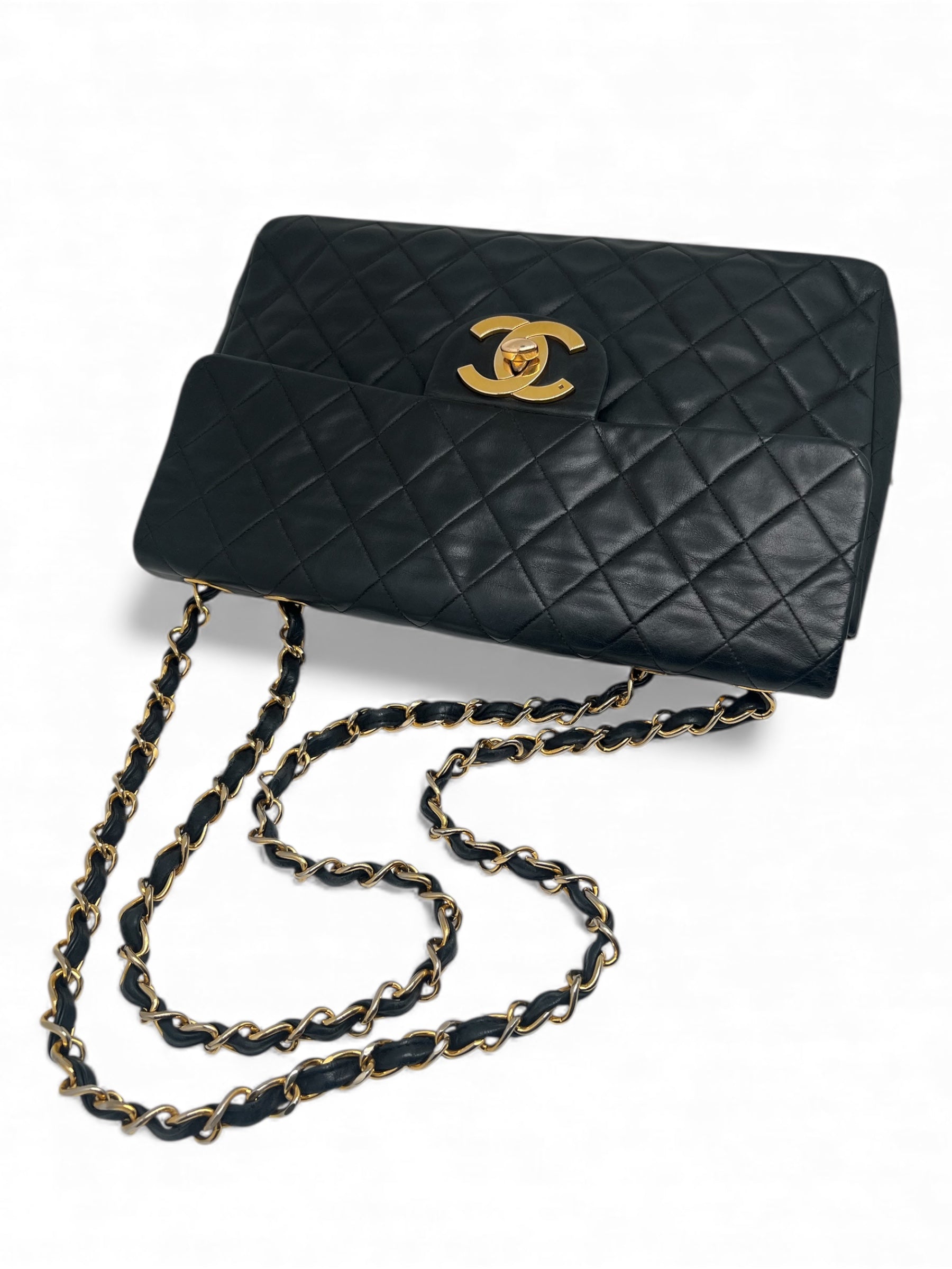 Chanel - Sac Maxi Jumbo vintage noir