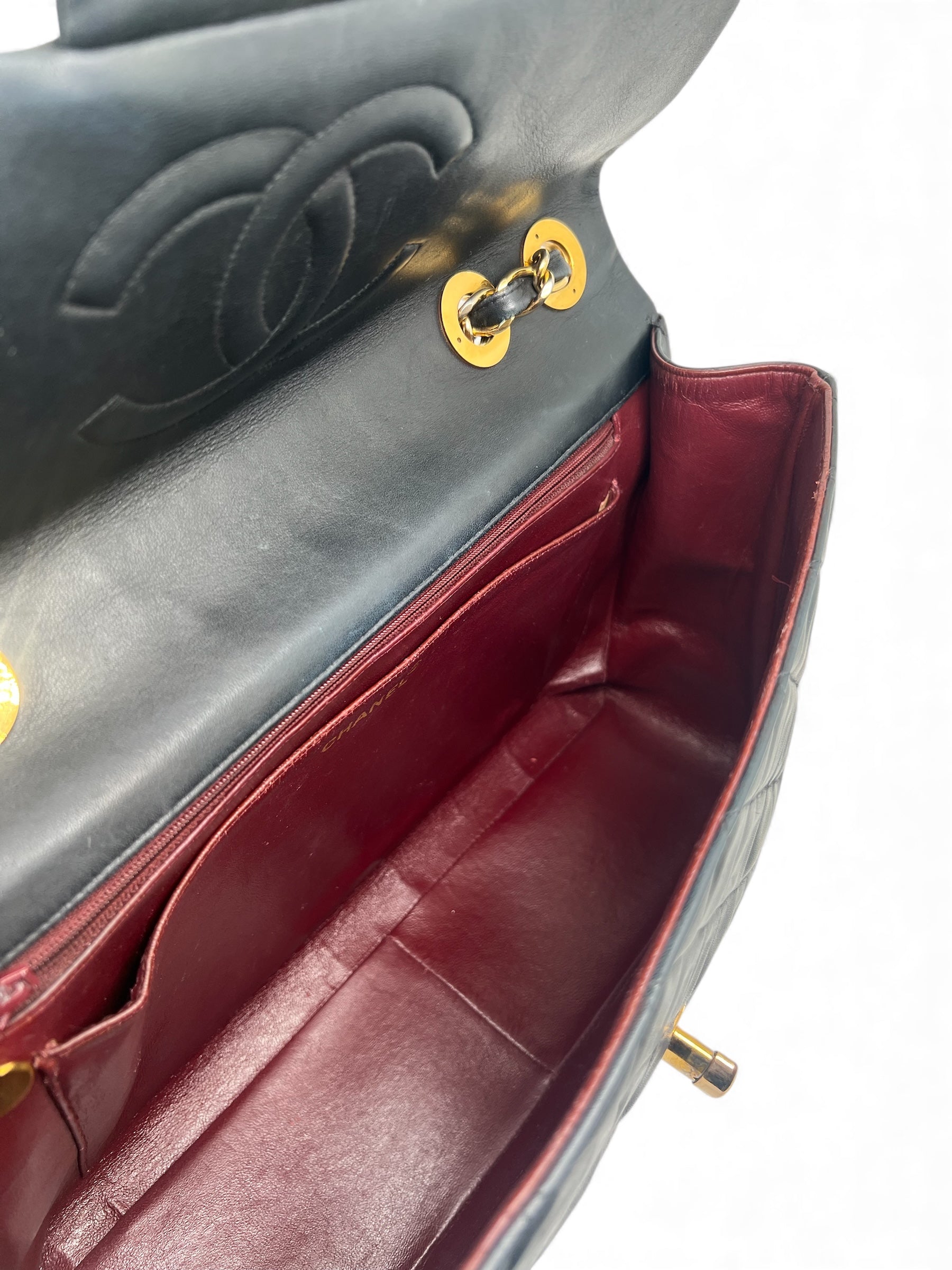 Chanel - Sac Maxi Jumbo vintage noir