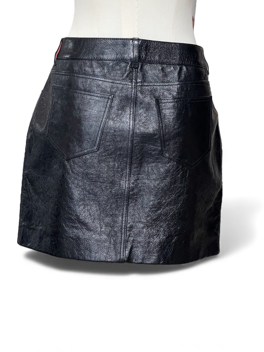 Saint Laurent - Jupe en cuir