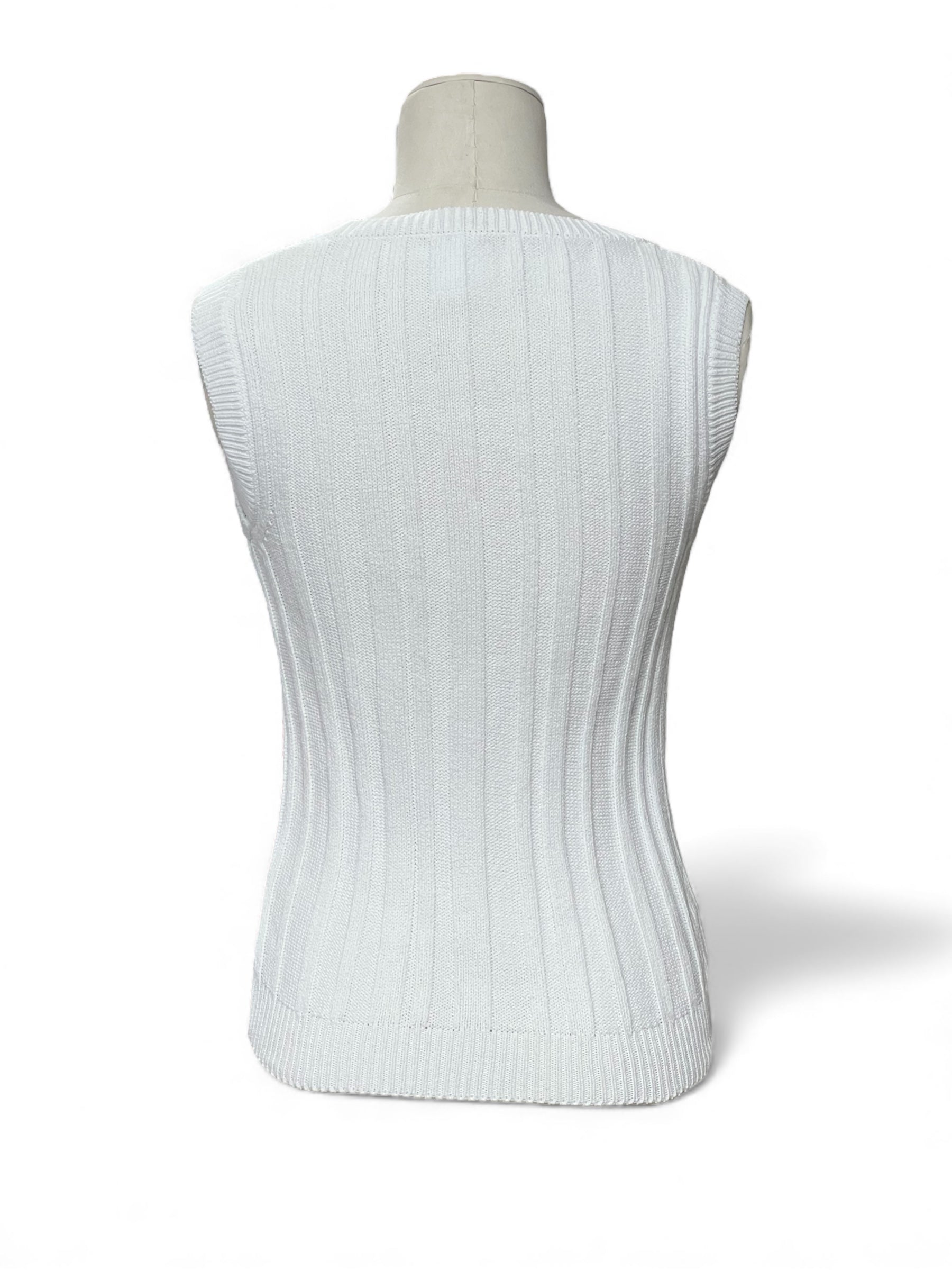 Chanel - Weißes Trägershirt Größe 34