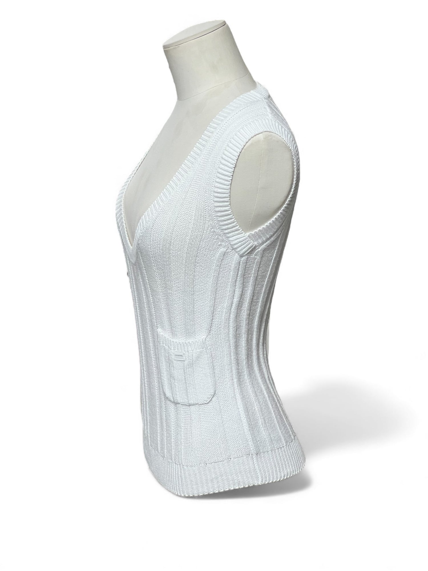 Chanel - Débardeur blanc T34
