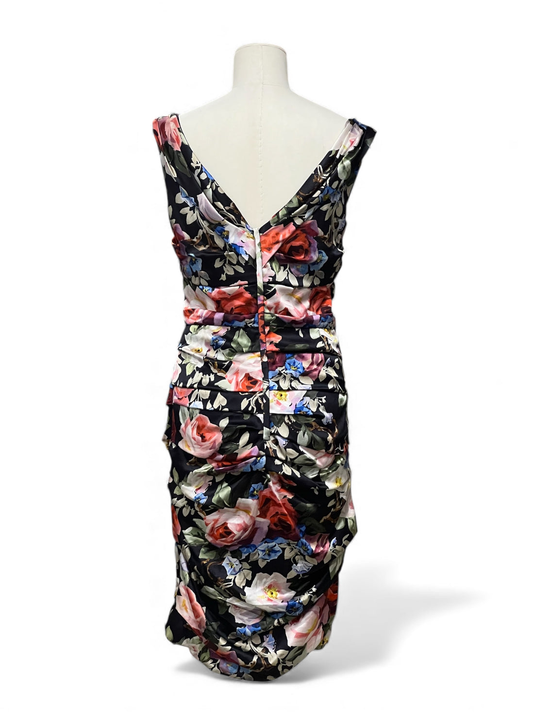 Dolce & Gabbana -  Robe en soie avec fleurs T40