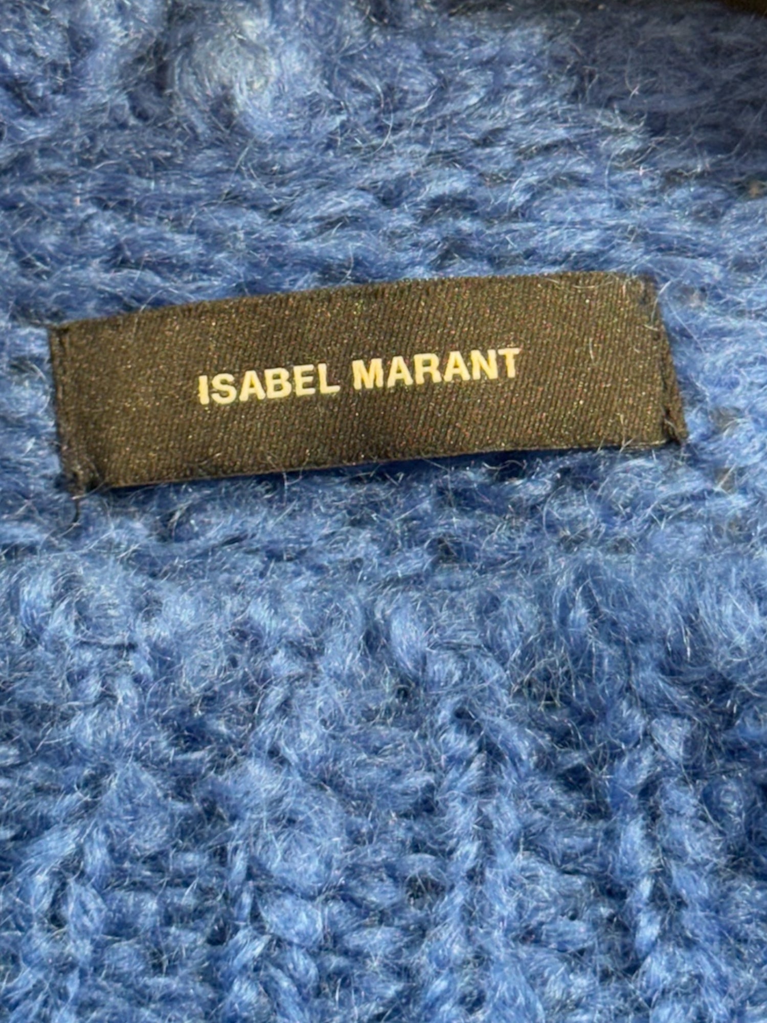 Isabel Marant - Pull en laine oversize bleu T34