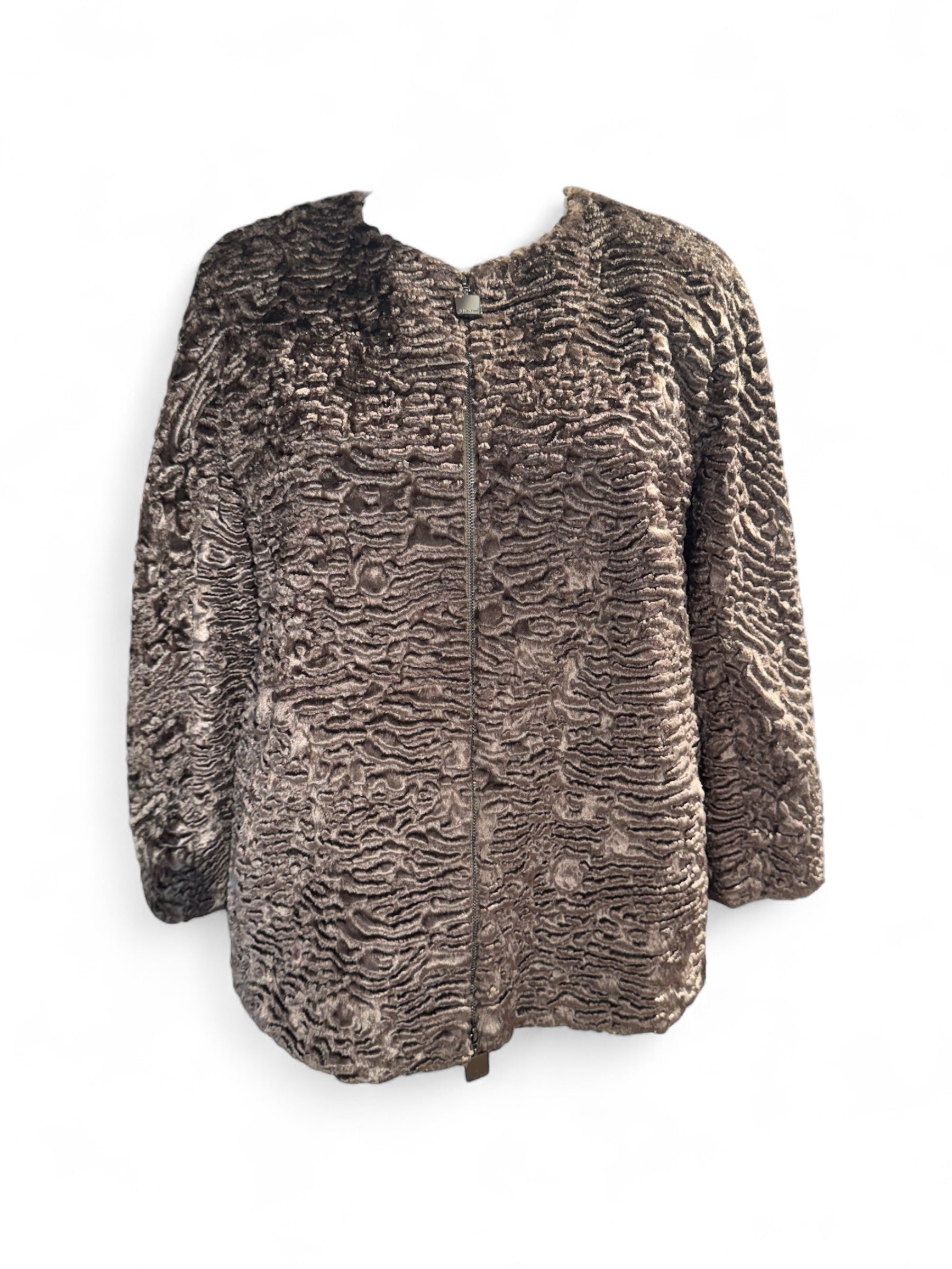 Max Mara S - Faux-fur coat size 38
