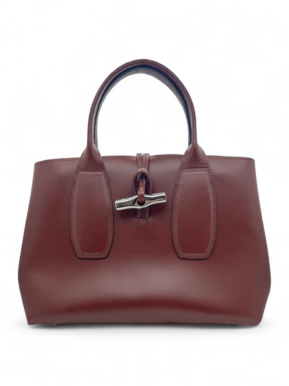 Longchamp - Tasche Roseau Burgunder MM