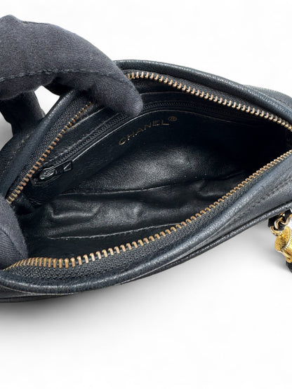 Chanel - Pochette à main mini caméra noir