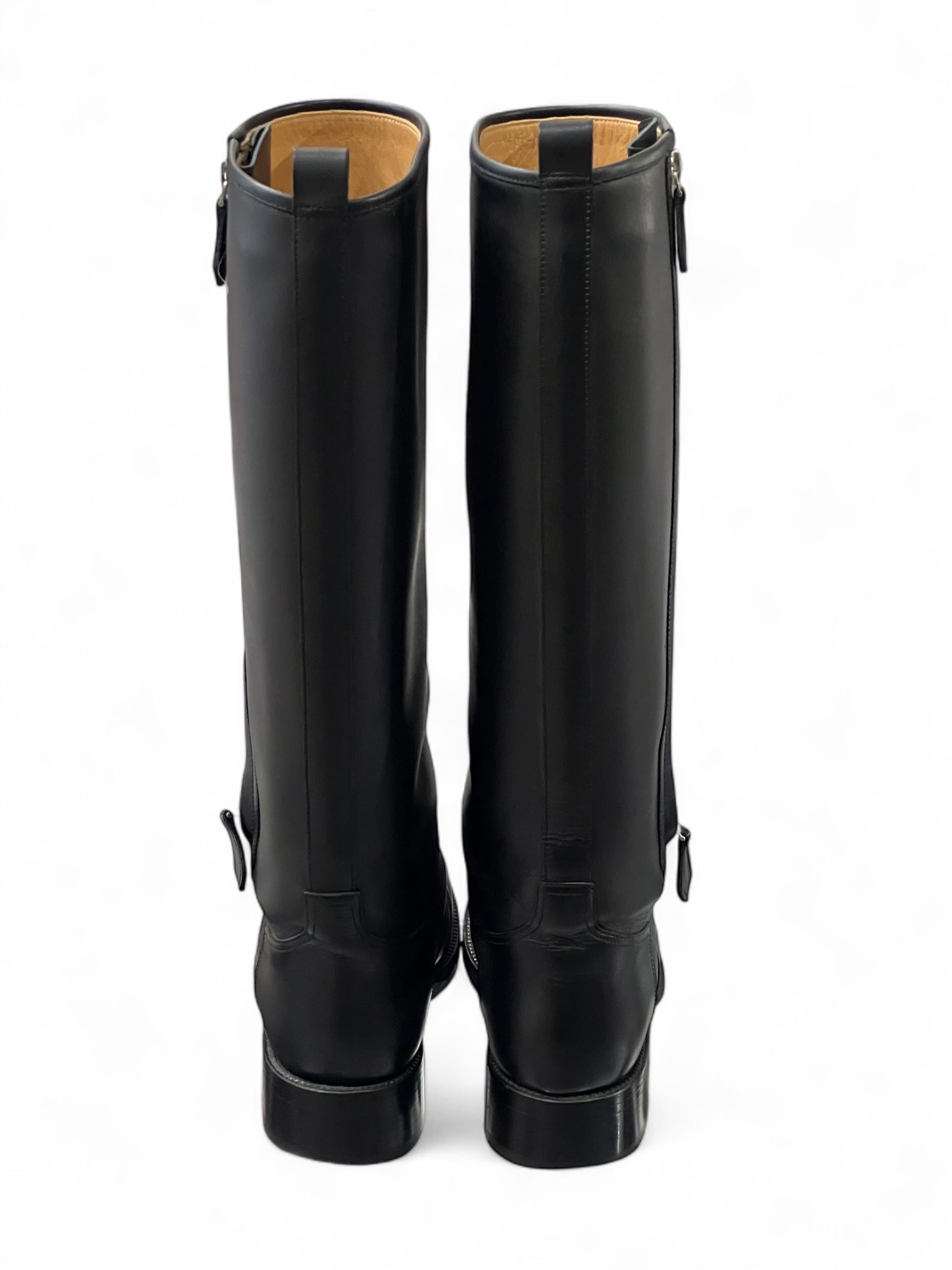 Hermès - Leather riding boots size 37.5