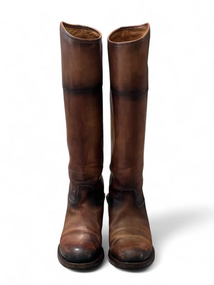 Gucci - Botte hautes avec mors marron T38
