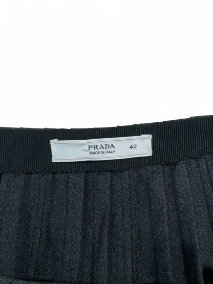 Prada - Jupe plissée avec dentelle T38