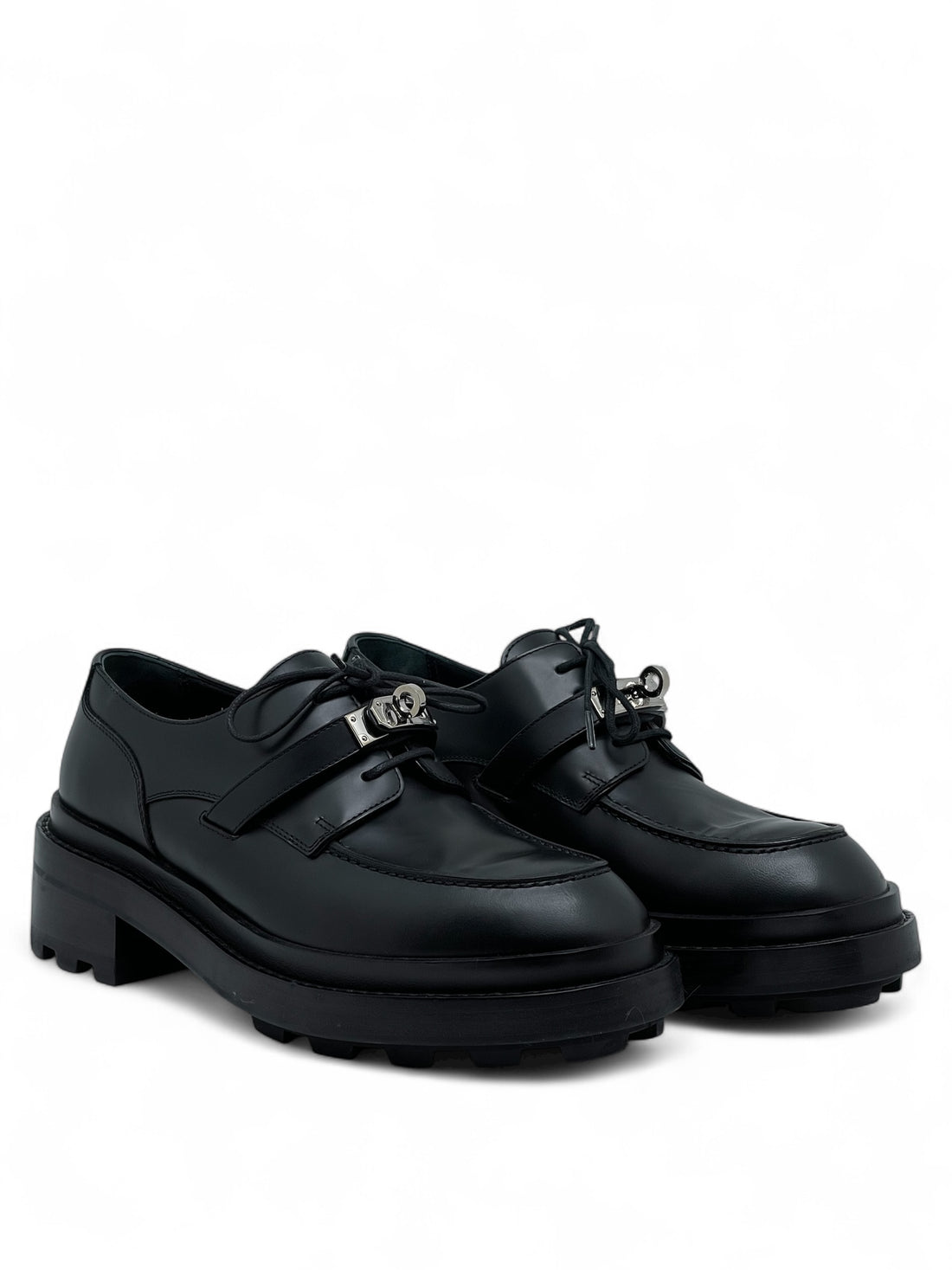 Hermès - Derbies Loyal noir T38,5