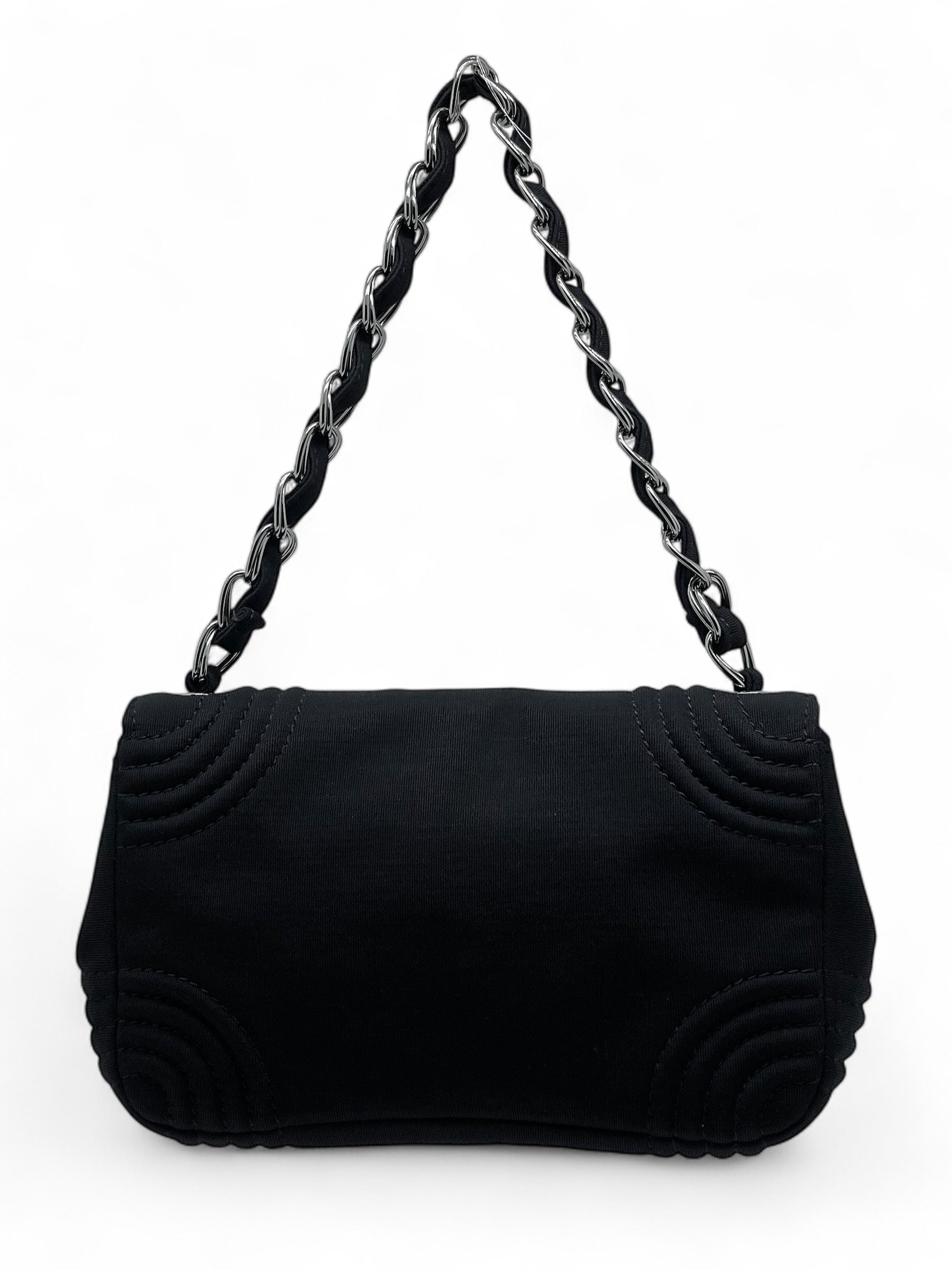 Chanel - Sac en jersey noir