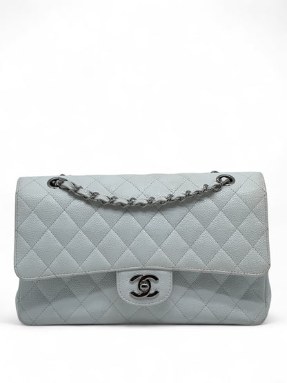 Chanel - Sac Timeless 25 cuir caviar blanc