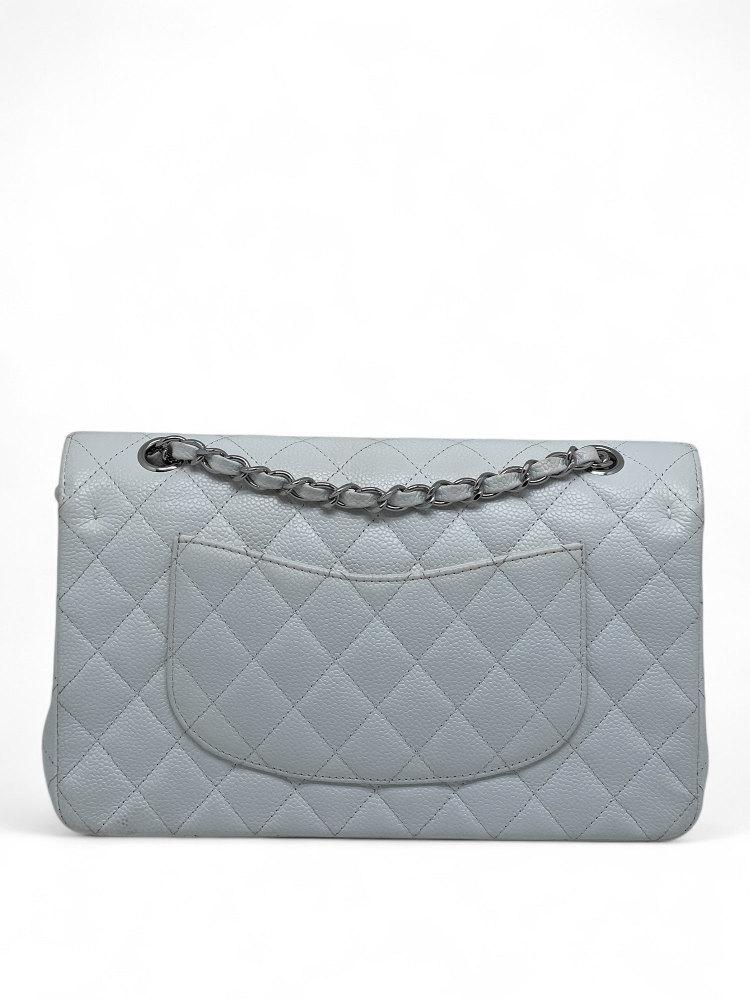 Chanel - Sac Timeless 25 cuir caviar blanc