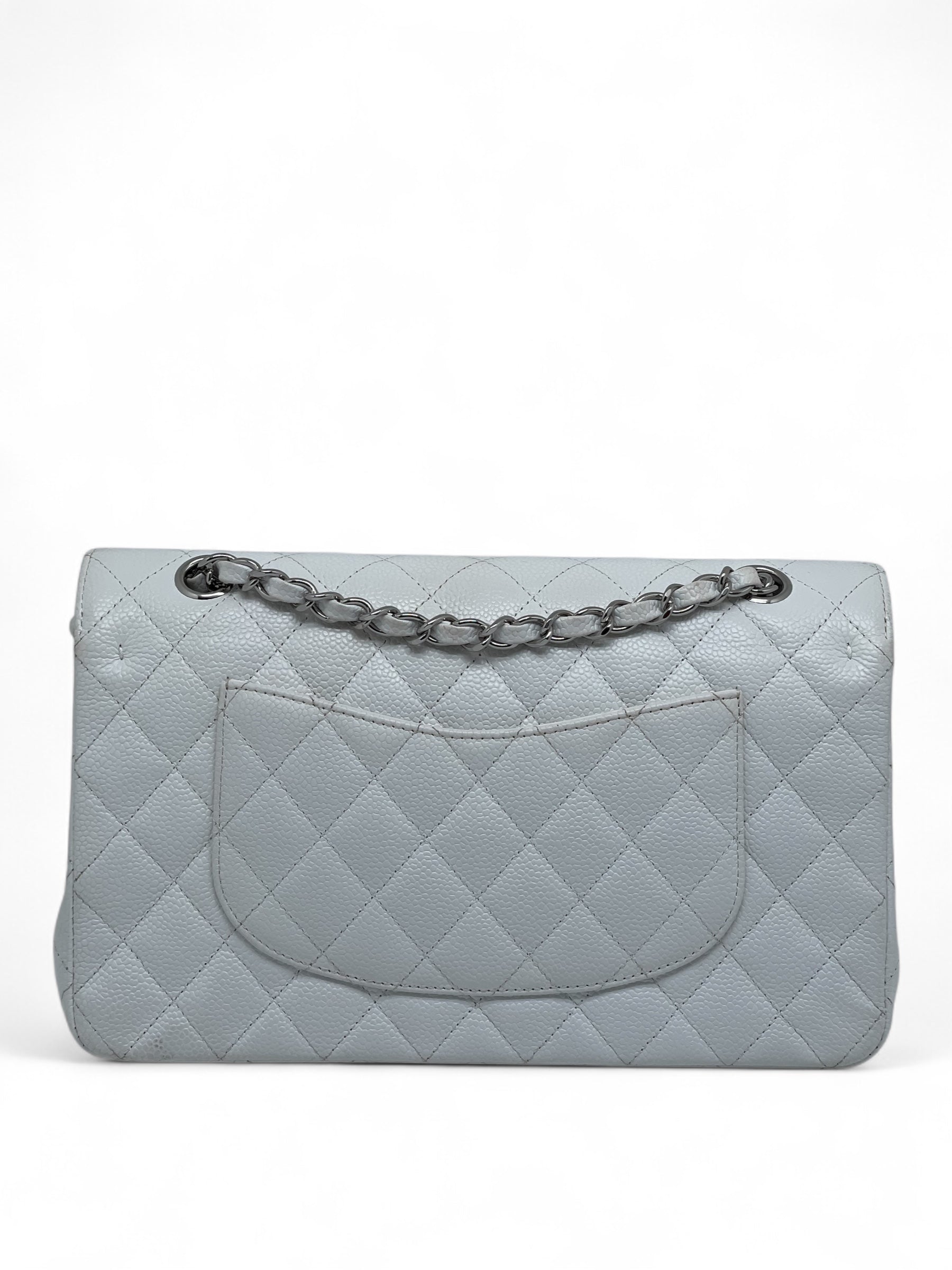 Chanel - Tasche Timeless 25 Kaviarleder weiß