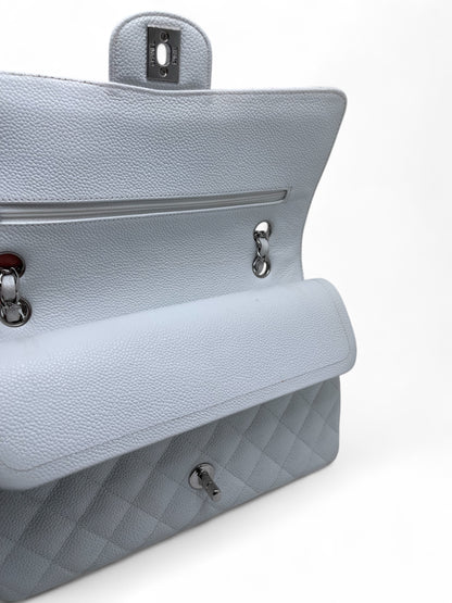 Chanel - Sac Timeless 25 cuir caviar blanc