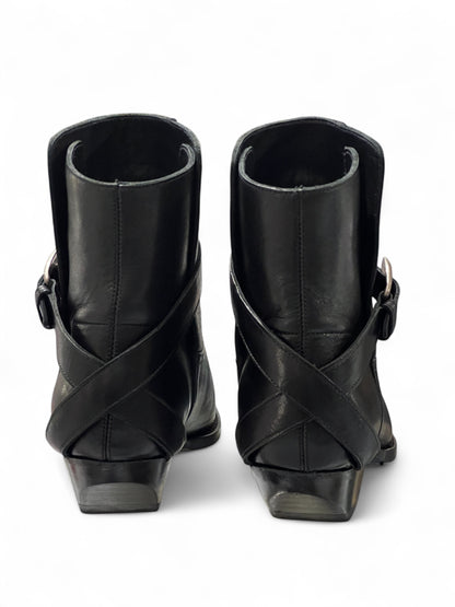 Céline - Bottes en cuir noir T.36