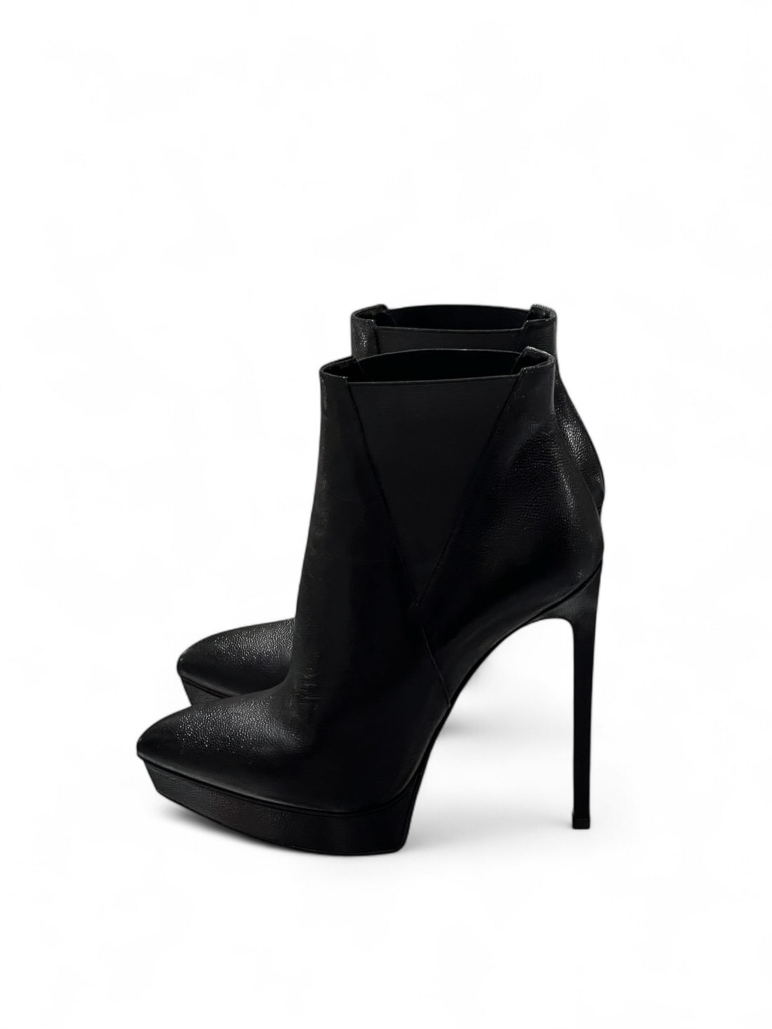 Saint Laurent -  Bottes bi-matières T38