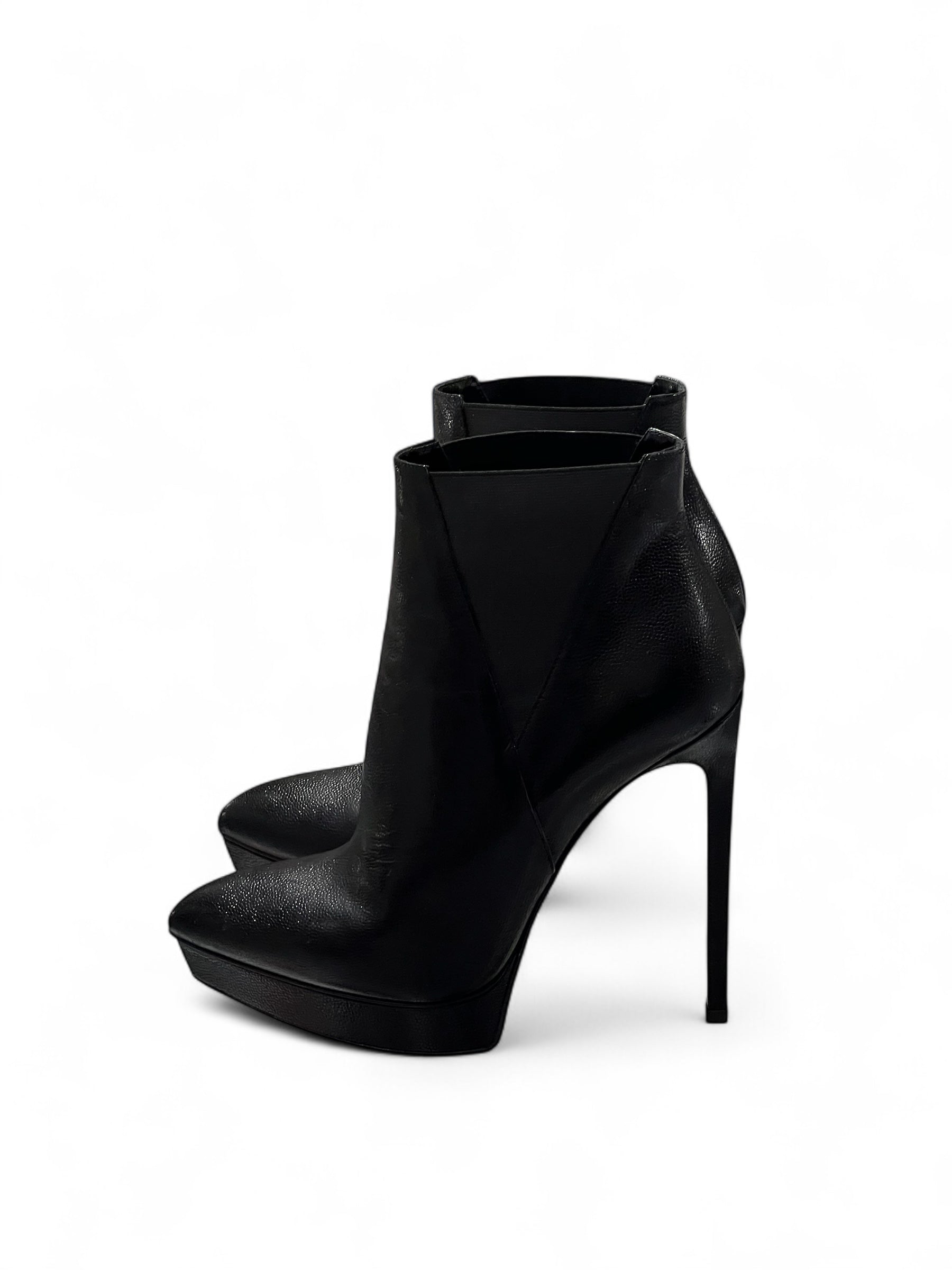 Saint Laurent - Stiefel aus zwei Materialien Gr. 38