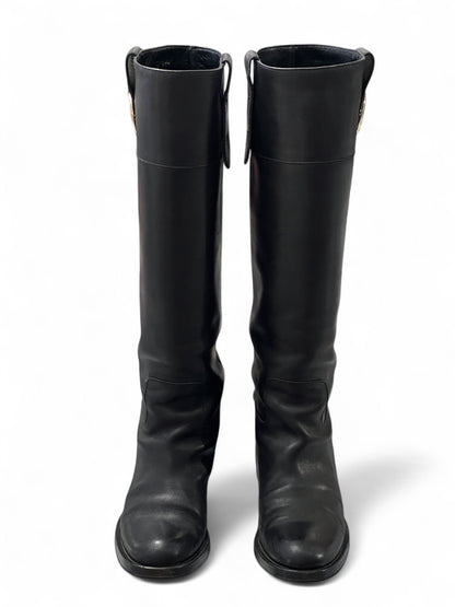 Gucci - Bottes cavalières en cuir T38,5