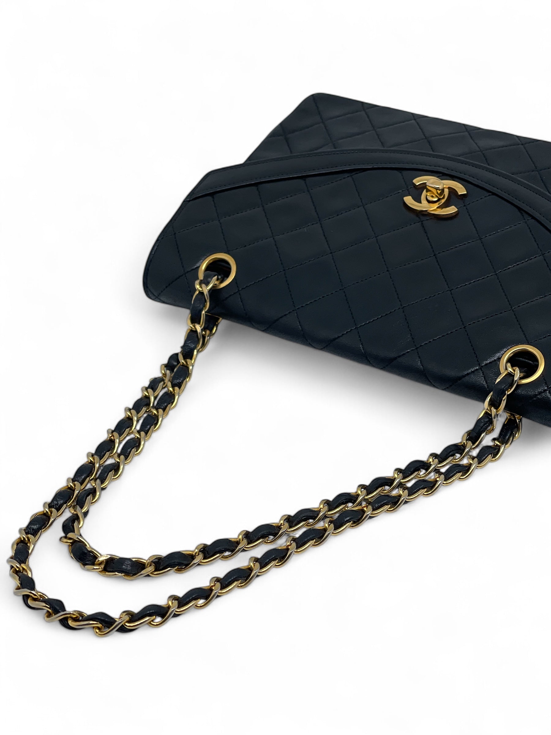Chanel - Vintage gesteppte schwarze Tasche