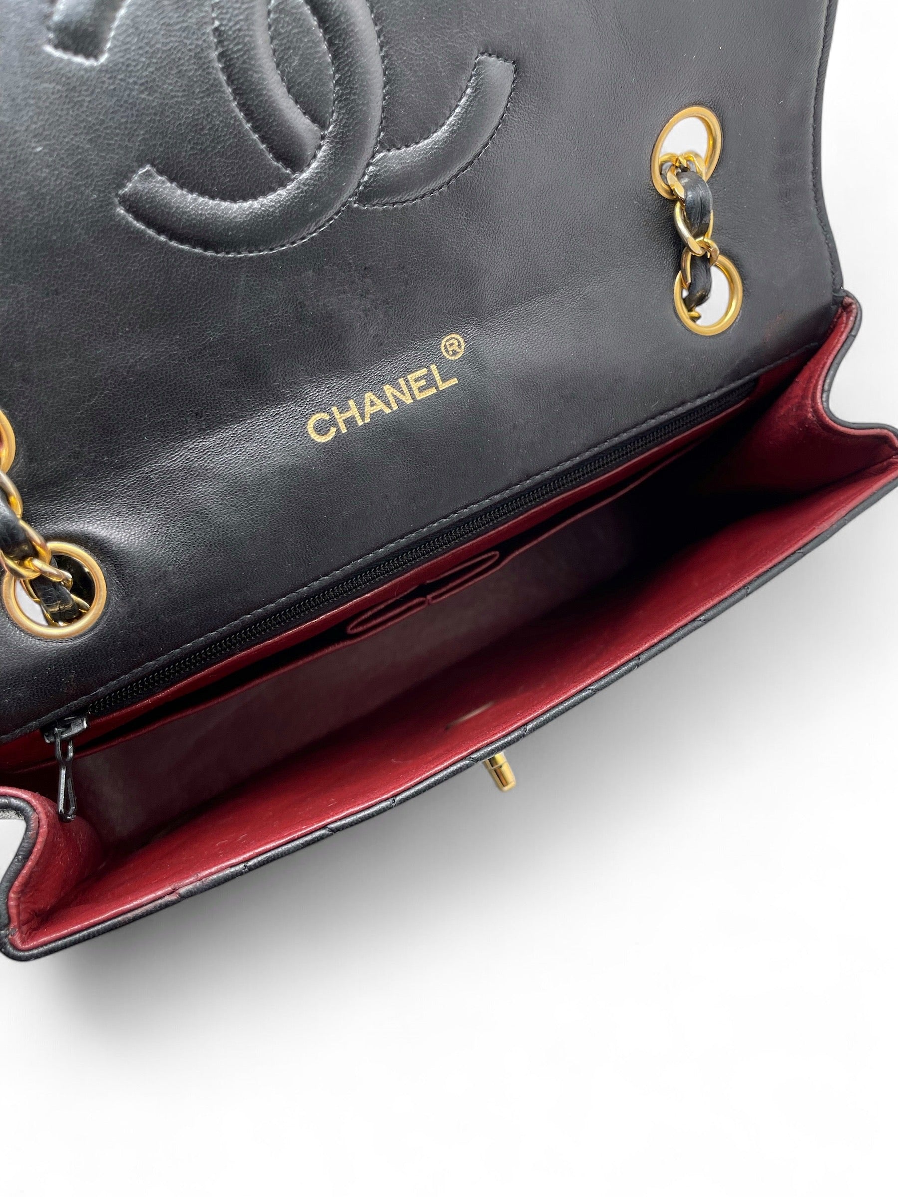 Chanel - Vintage gesteppte schwarze Tasche