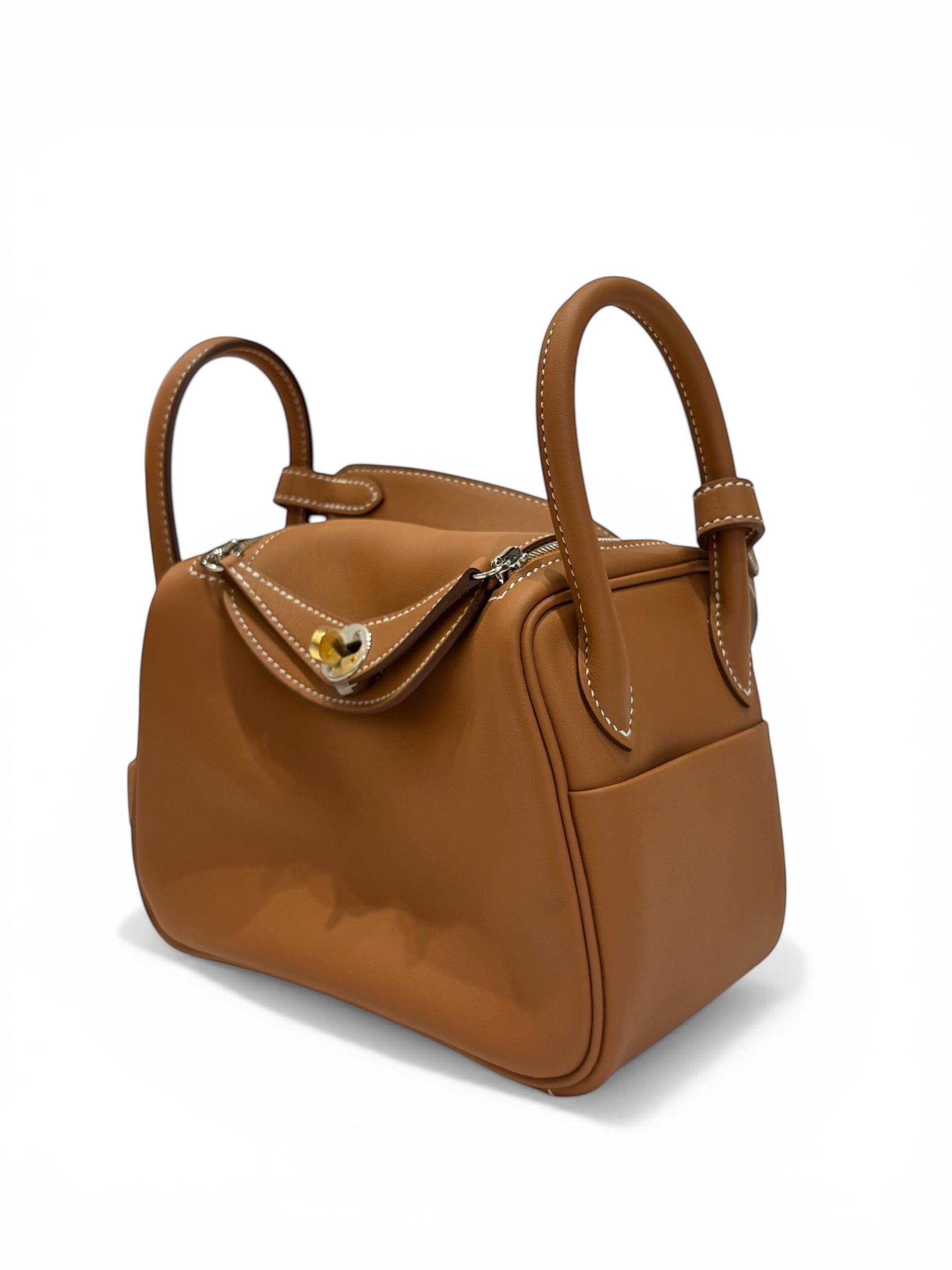 Hermès Mini Lindy Cuir Box Gold | Les Folies d’Eugénie