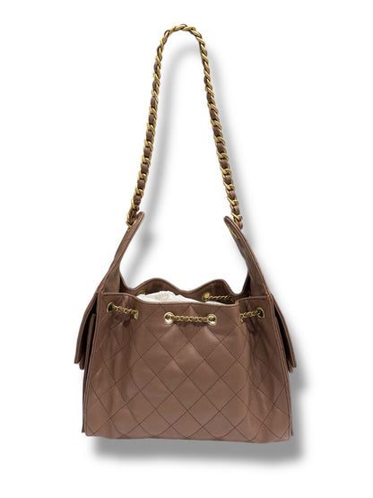 Chanel - Sac modèle 25 small marron