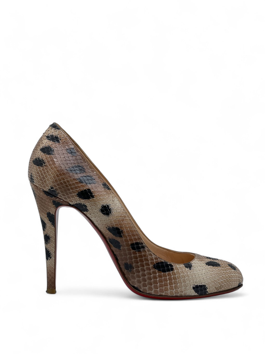Christian Louboutin - Escarpins en python T39