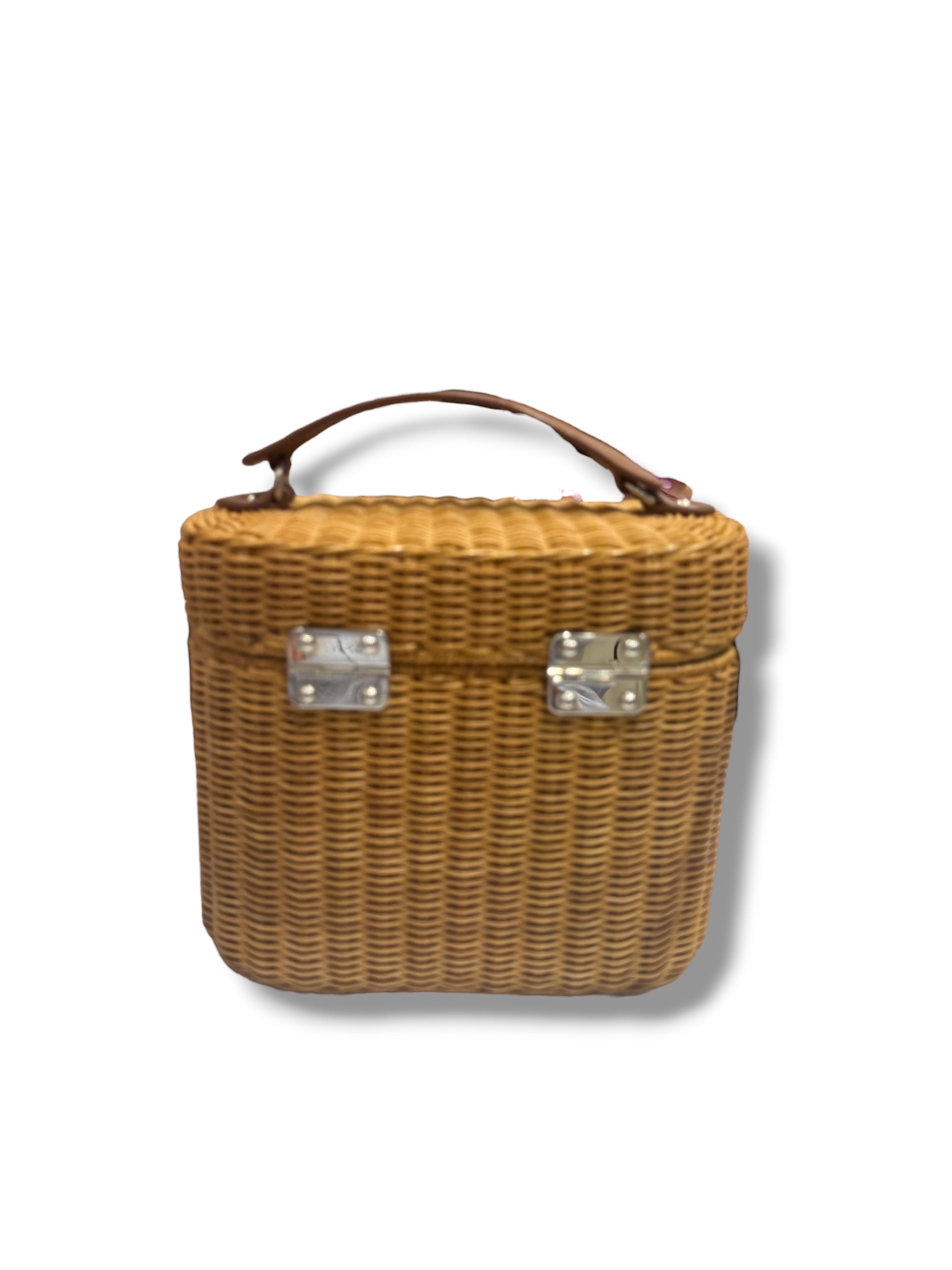 Miu Miu - Sac Vanity en Osier cuir Gold PM