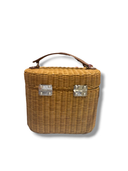 Miu Miu - Sac Vanity en Osier cuir Gold PM