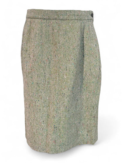Yves Saint Laurent - Ensemble en laine blazer et jupe T42