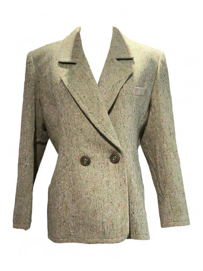 Yves Saint Laurent - Ensemble en laine blazer et jupe T42