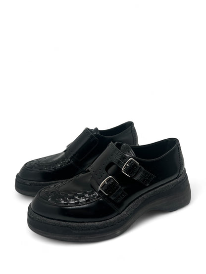 Hermès - Mocassins noir en cuir T. 40