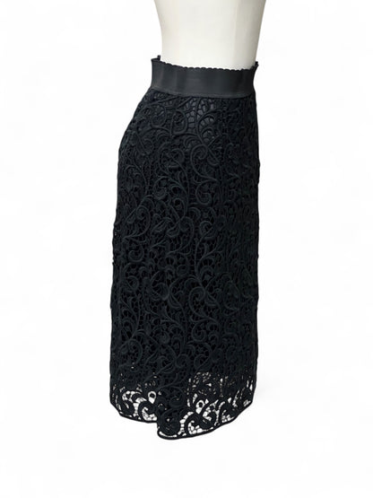 Dolce &amp; Gabbana - Jupe avec doublure brodée T34