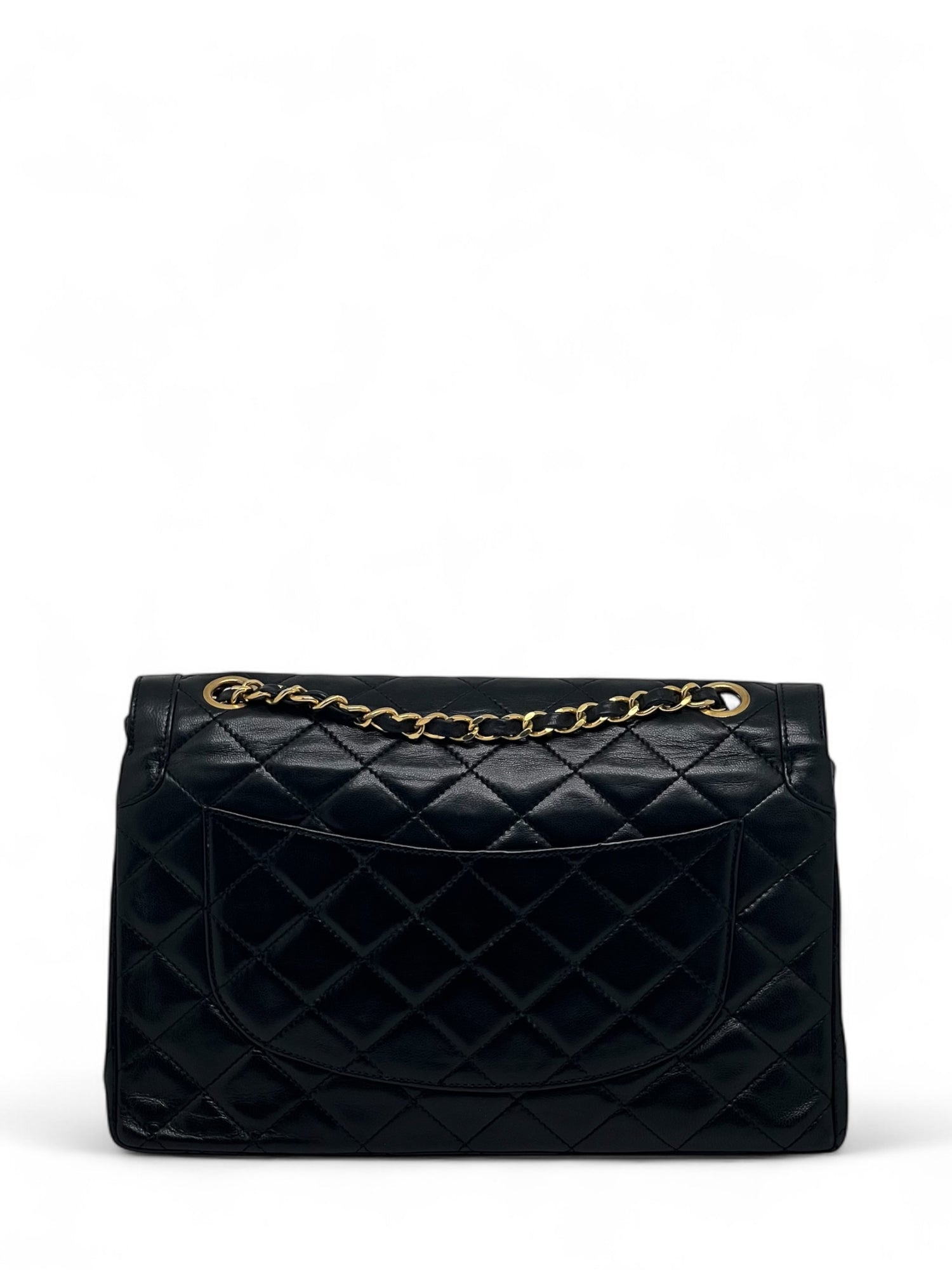 Chanel - Sac à épaule en agneau noir