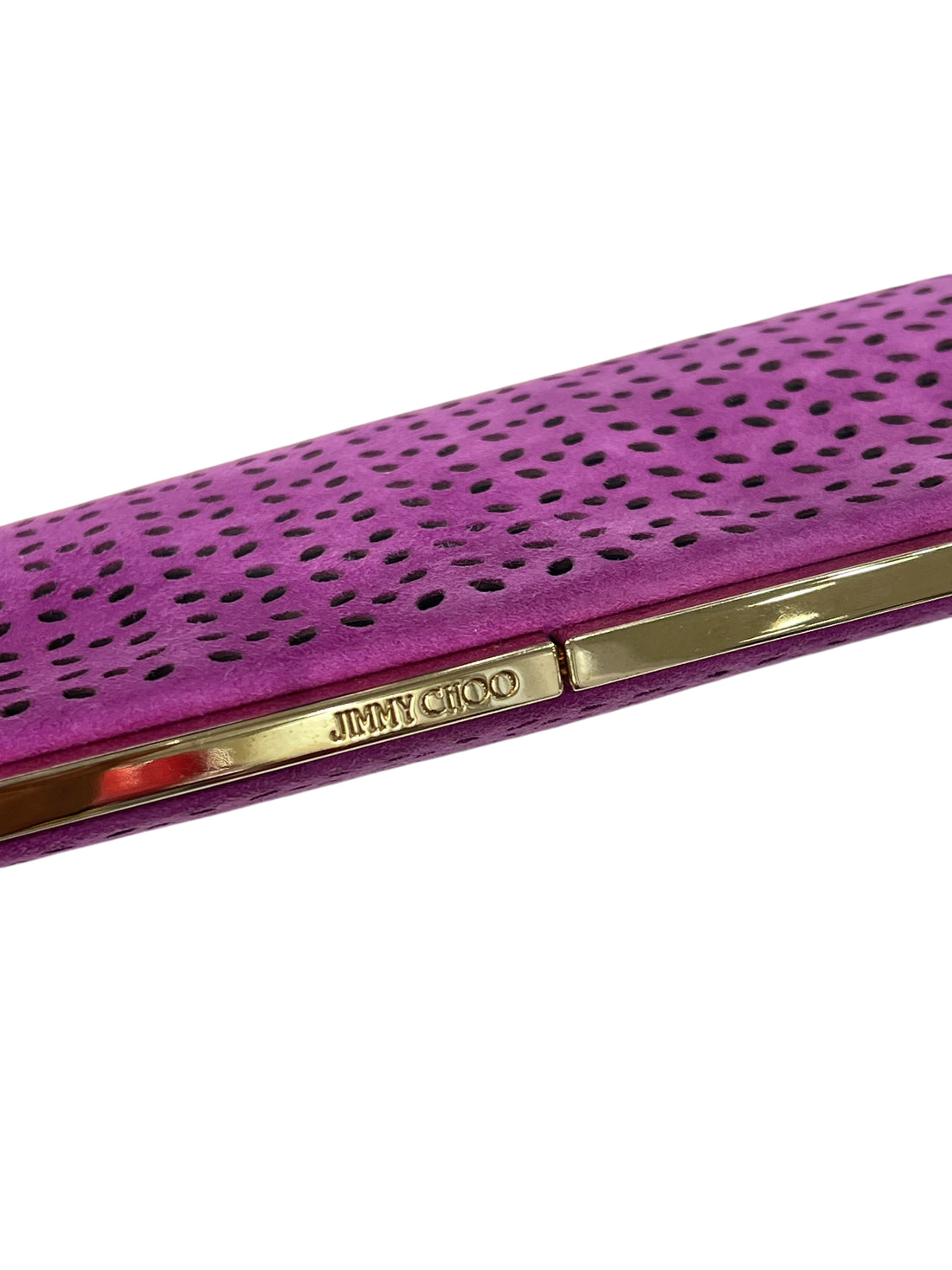 Jimmy Choo - Pochette in suede viola