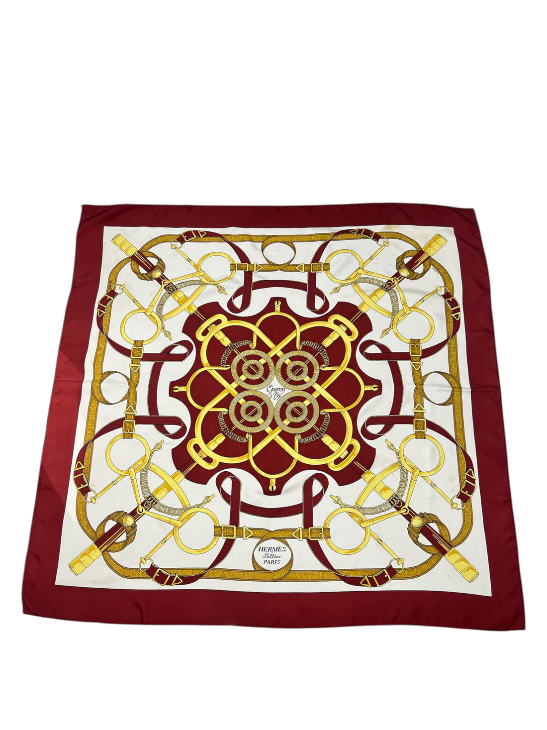 Hermès -  Carré 90 « Éperon d’or »