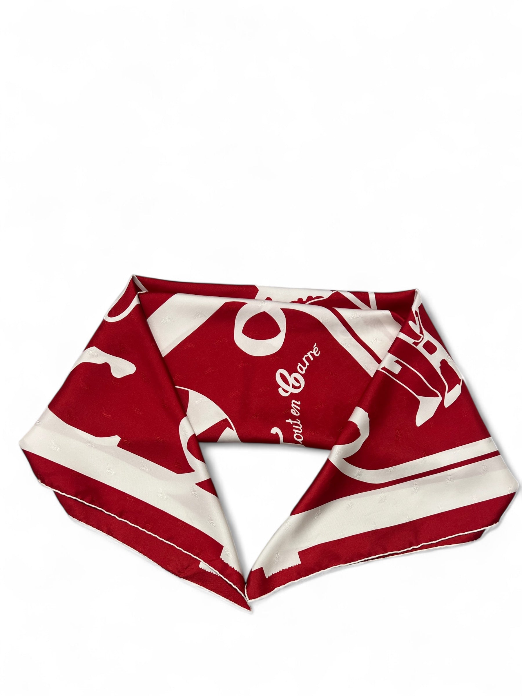 Hermès - Carré Hermès rosso 90