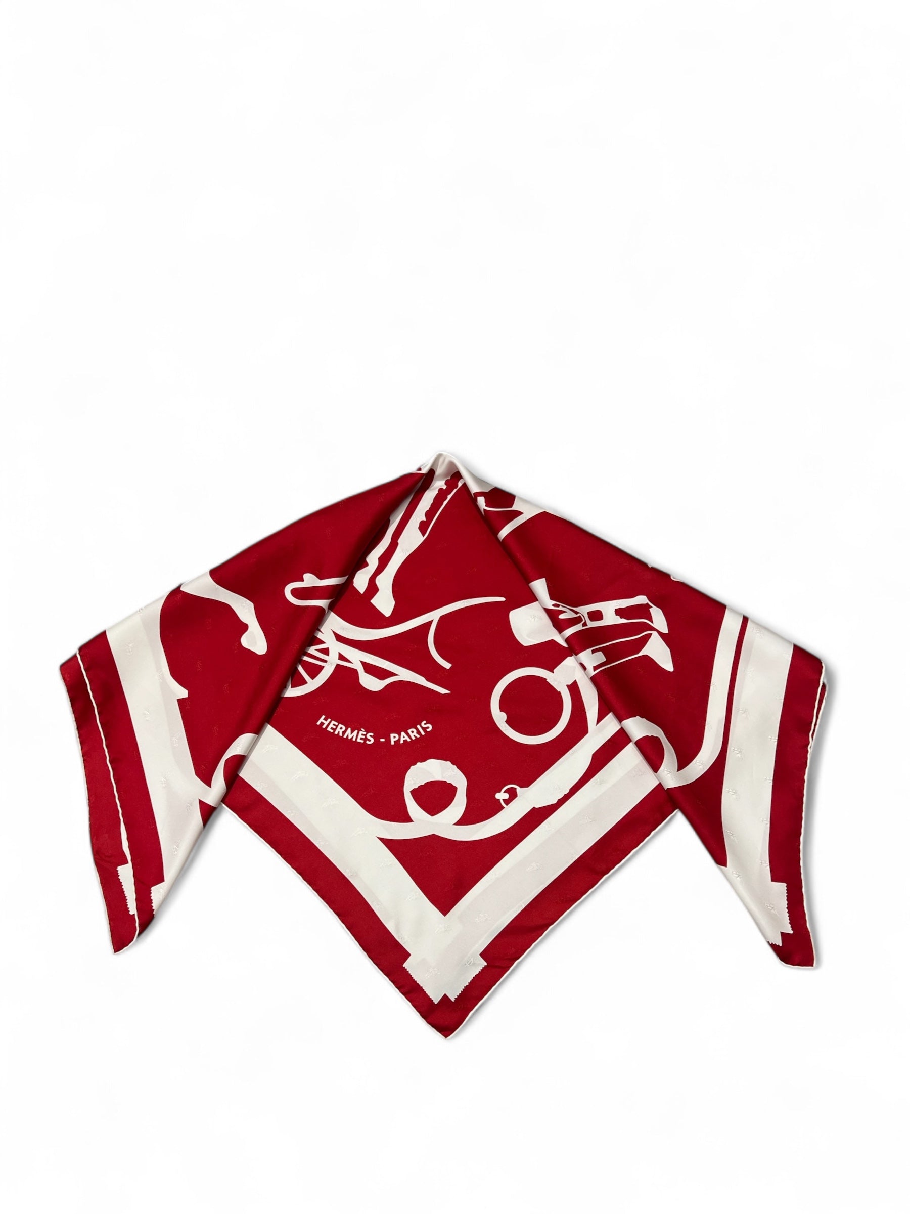 Hermès - Carré Hermès rosso 90