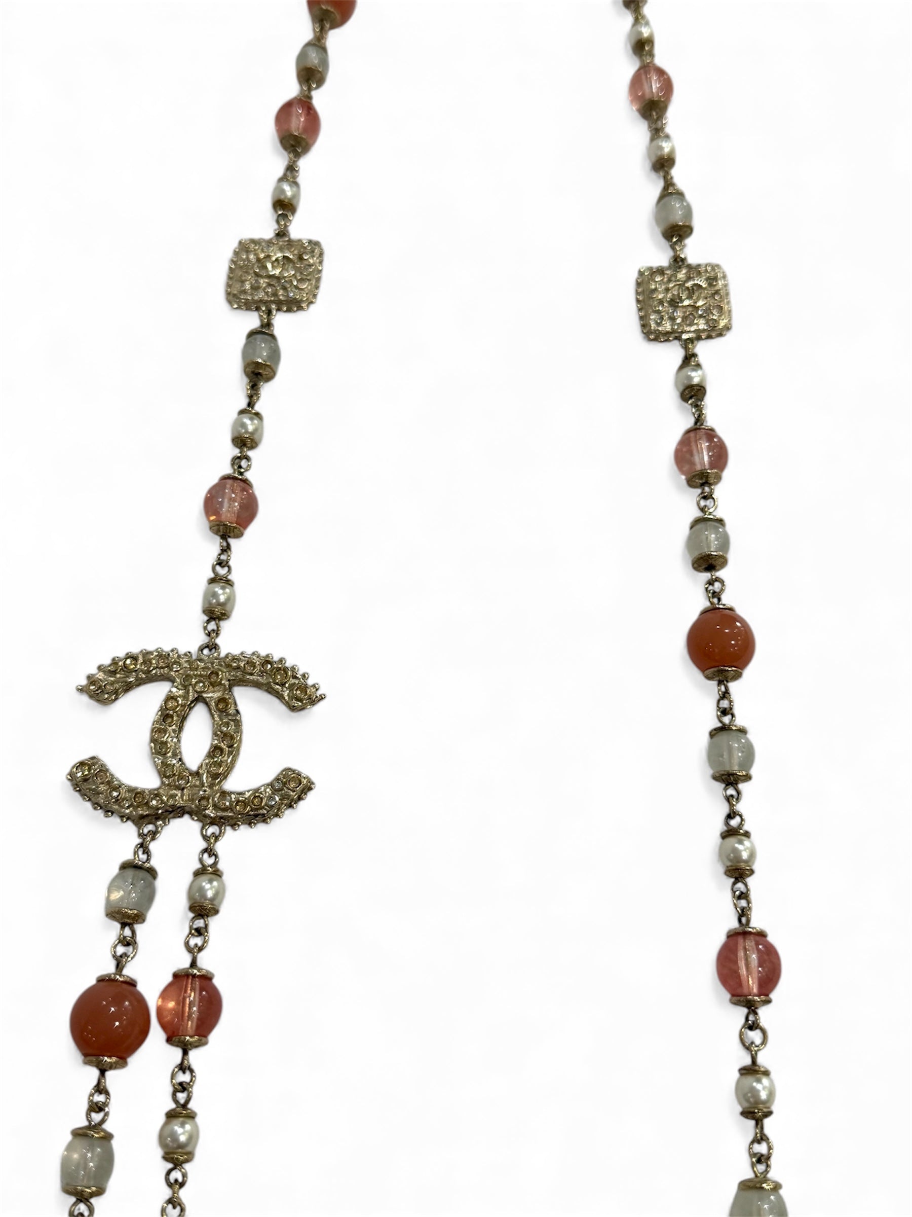 Chanel - Halskette mit doppelter Kette 59 cm