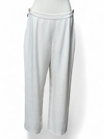 Hermès - Pantalon beige en lin - T42