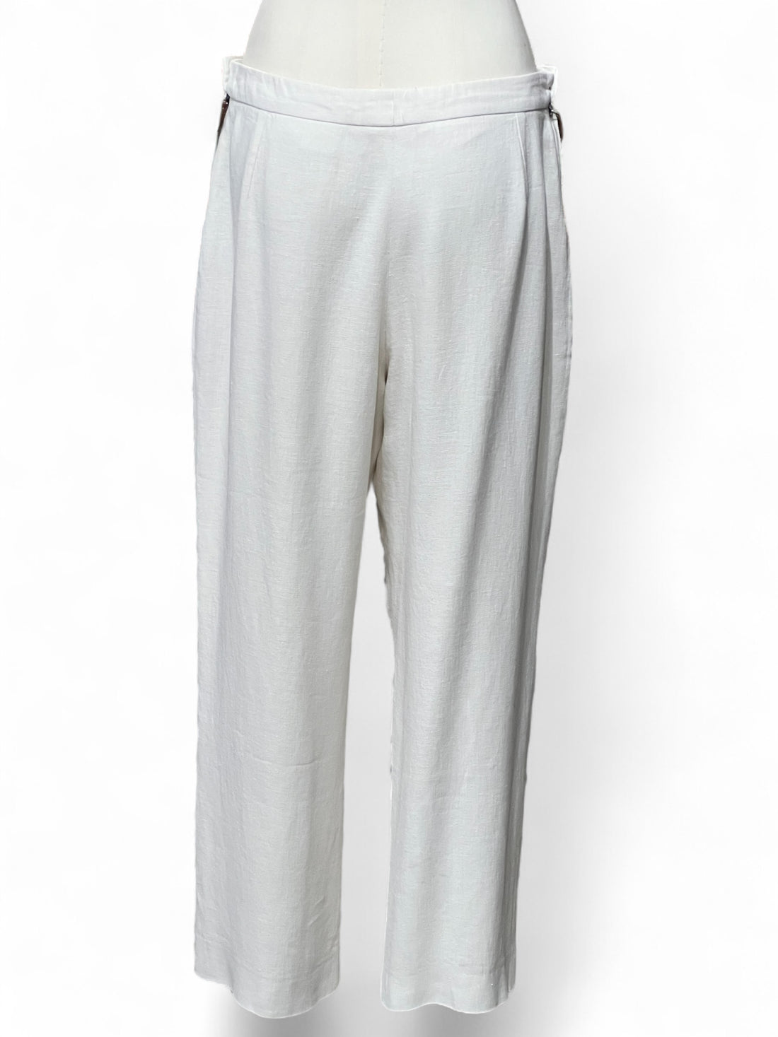 Hermès - Pantalon beige en lin - T42