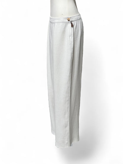 Hermès - Pantalon beige en lin - T42