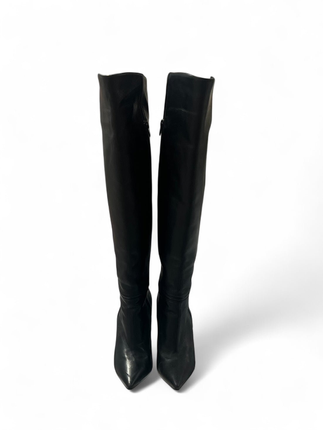 Christian Louboutin -  Bottes cuissardes en cuir T37