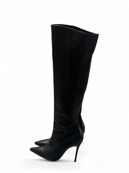 Christian Louboutin -  Bottes cuissardes en cuir T37