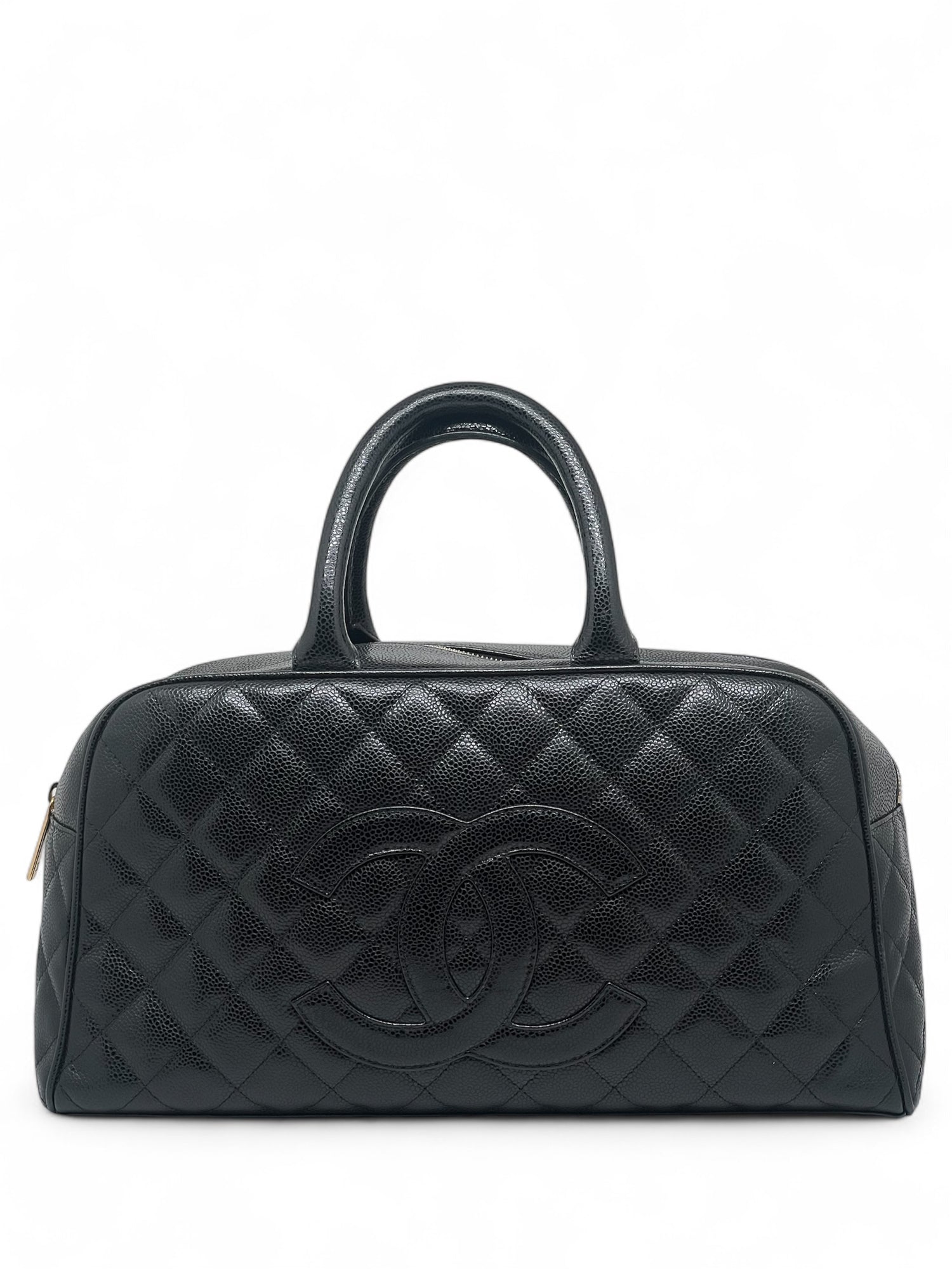 Chanel - Sac Boston en cuir caviar